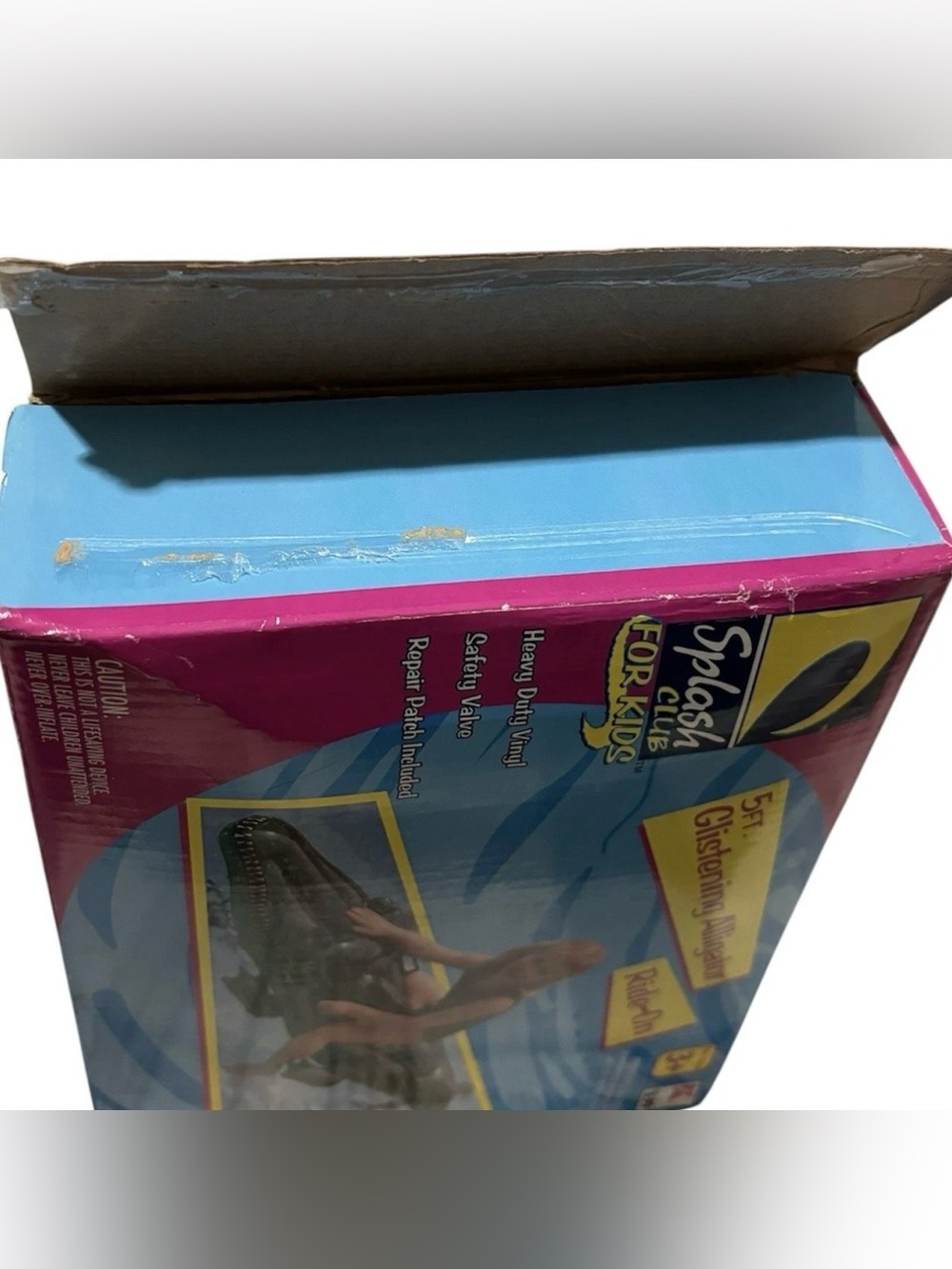 Vintage Kmart Alligator Inflatable Ride-On Pool Float NEW-OPEN BOX - Picture 5 of 8